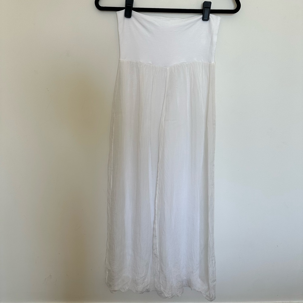 Silky fold over pants